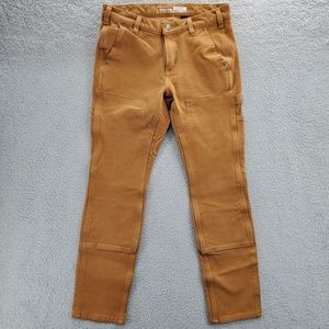 Carhartt Women's Straight Fit Twill Double Front Pants Size 4 Brown